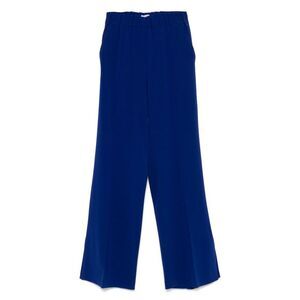 ALBERTO BIANI Wide Leg Crepe Trousers Women BLUE Pants